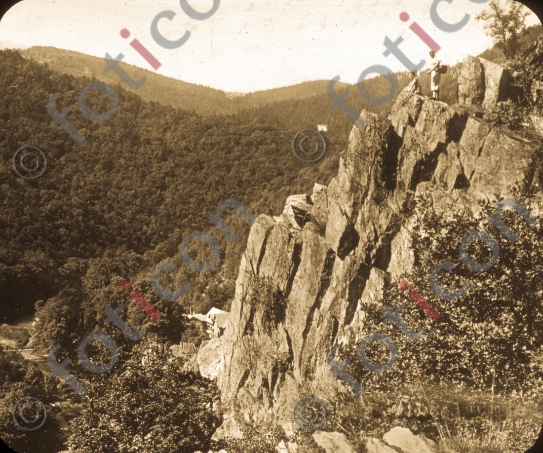 Ingoklippe I Ingo cliff - Foto foticon-simon-169-025-sw.jpg | foticon.de - Bilddatenbank für Motive aus Geschichte und Kultur